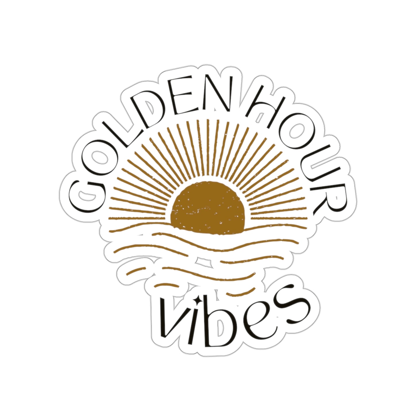 Golden Hour Vibes Sunshine Sticker
