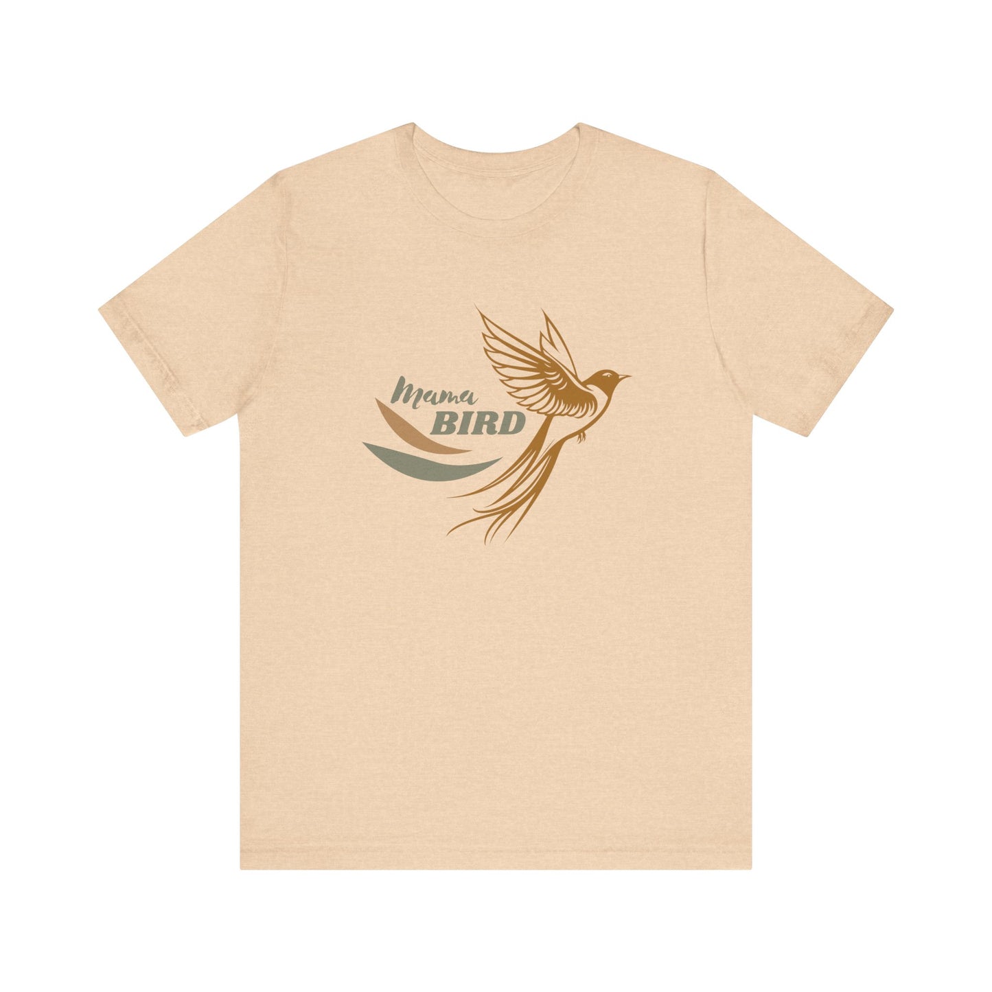 Mama Bird Jersey Short Sleeve Tee, Vintage Boho T-Shirt, Free Spirit, Mama Tee, Mother's Shirt