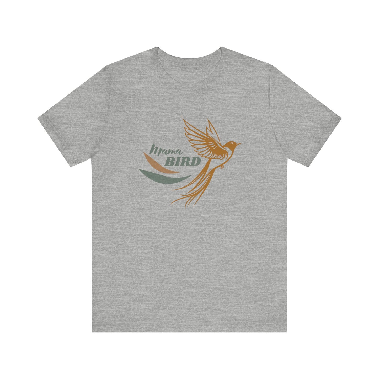 Mama Bird Jersey Short Sleeve Tee, Vintage Boho T-Shirt, Free Spirit, Mama Tee, Mother's Shirt