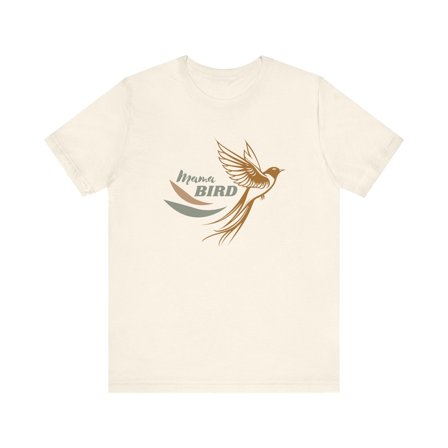 Mama Bird Jersey Short Sleeve Tee, Vintage Boho T-Shirt, Free Spirit, Mama Tee, Mother's Shirt