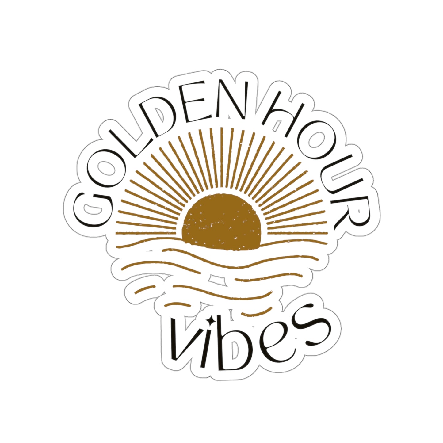 Golden Hour Vibes Sunshine Sticker