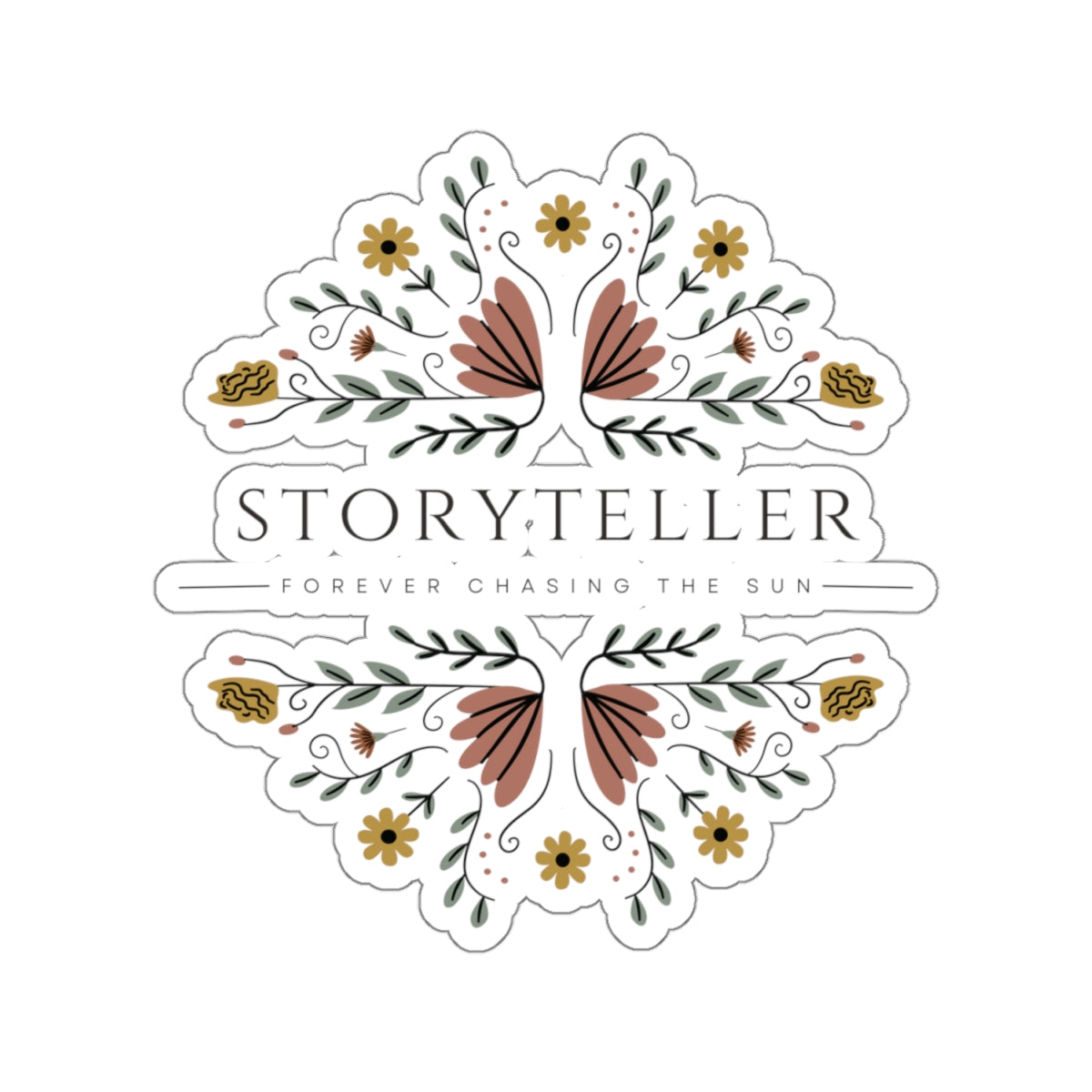 Storyteller Vintage Floral Stickeer