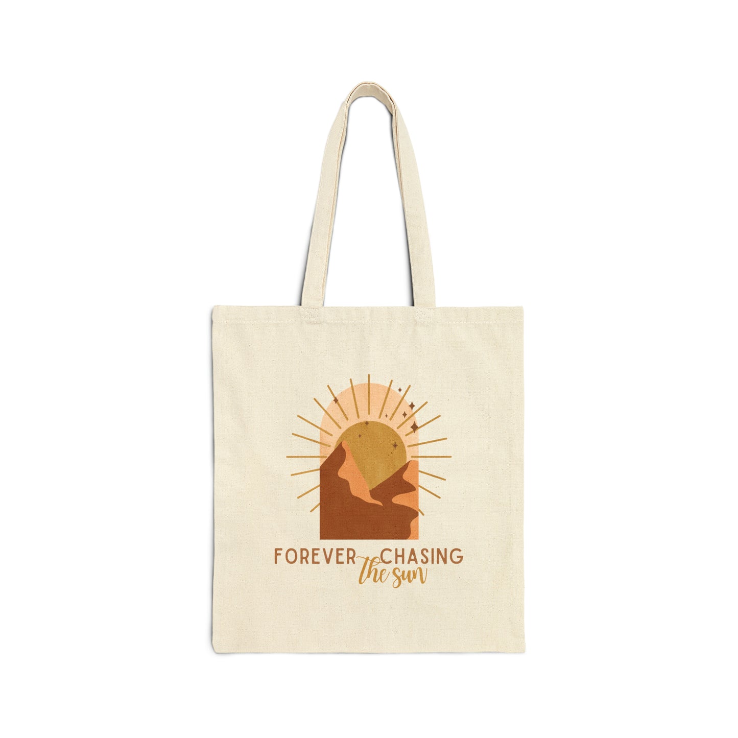 Forever Chasing the Sun - Cotton Canvas Tote Bag