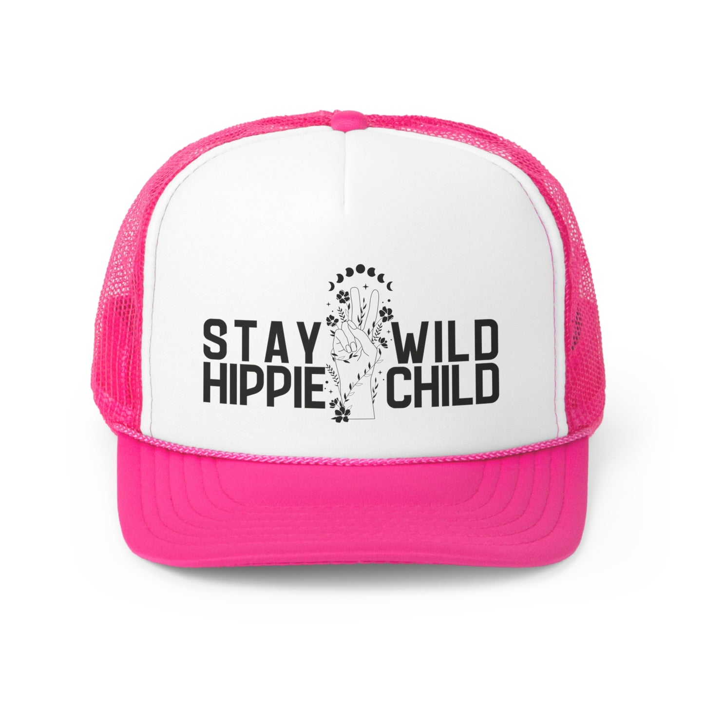 Stay Wild Hippie Child Trucker Cap,