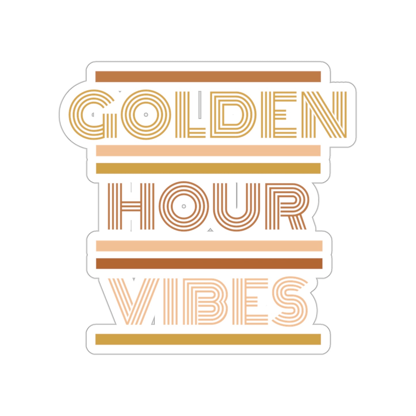 Golden Hour Vibes Sticker