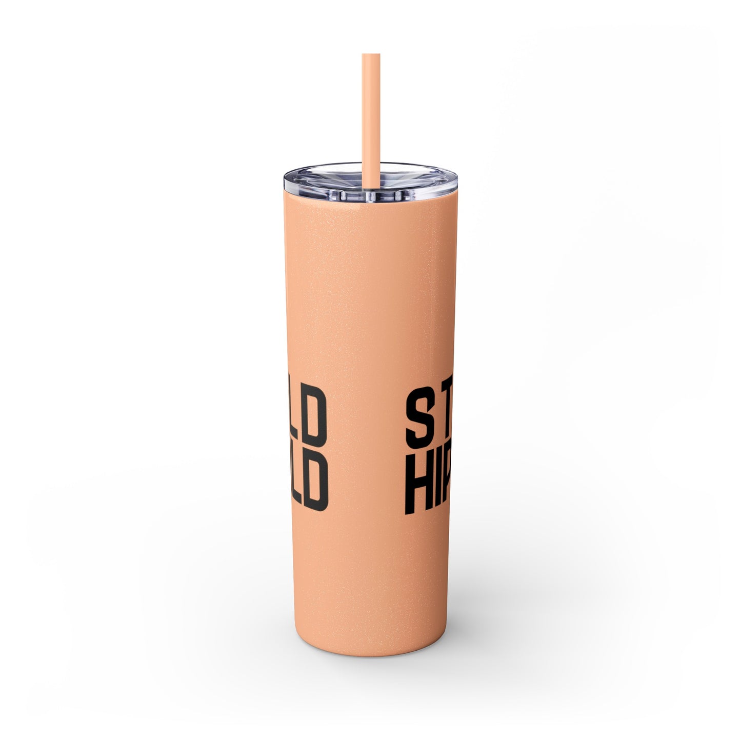 Stay Wild Hippie Child- Skinny Tumbler with Straw, 20oz