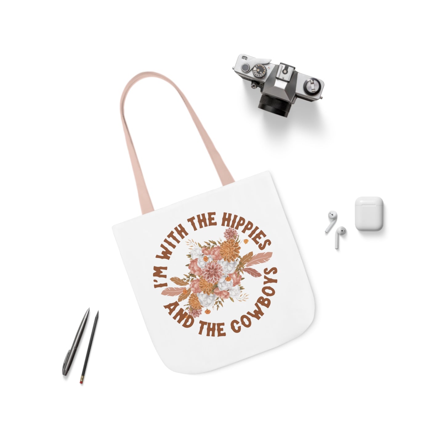 Hippies & the Cowboys Tote Bag