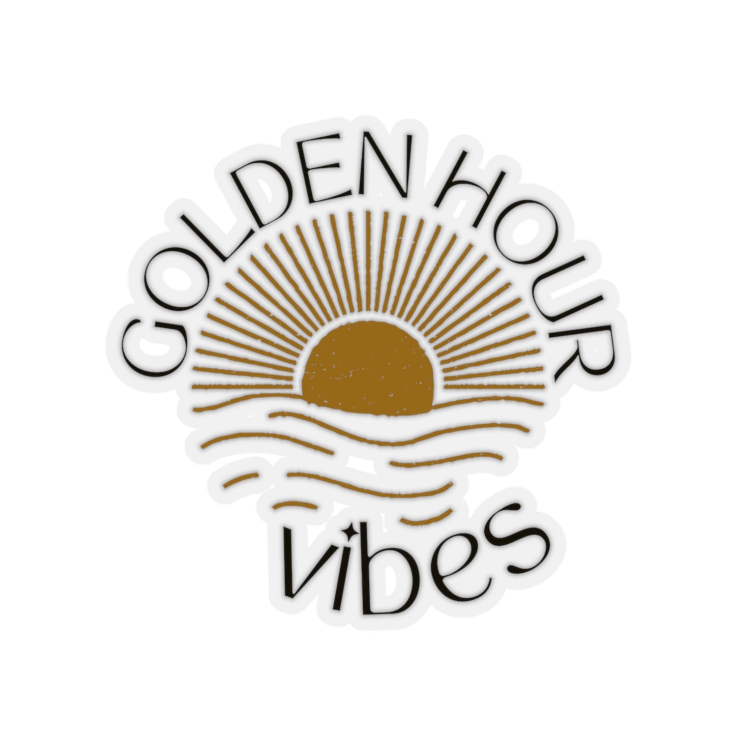 Golden Hour Vibes Sunshine Sticker