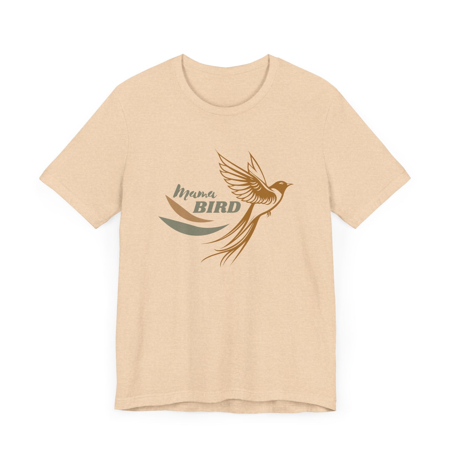 Mama Bird Jersey Short Sleeve Tee, Vintage Boho T-Shirt, Free Spirit, Mama Tee, Mother's Shirt