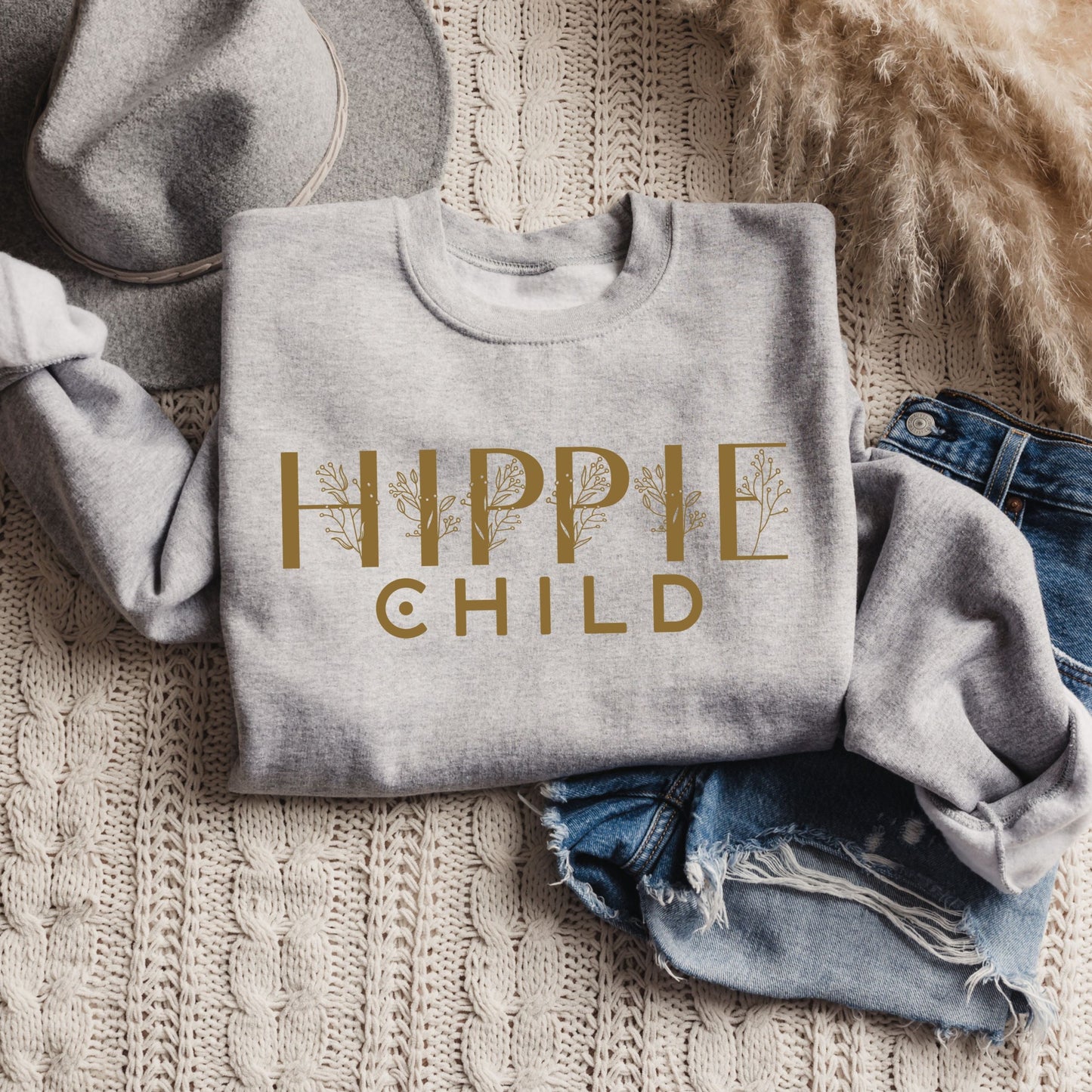Hippie Child Crewneck Sweatshirt