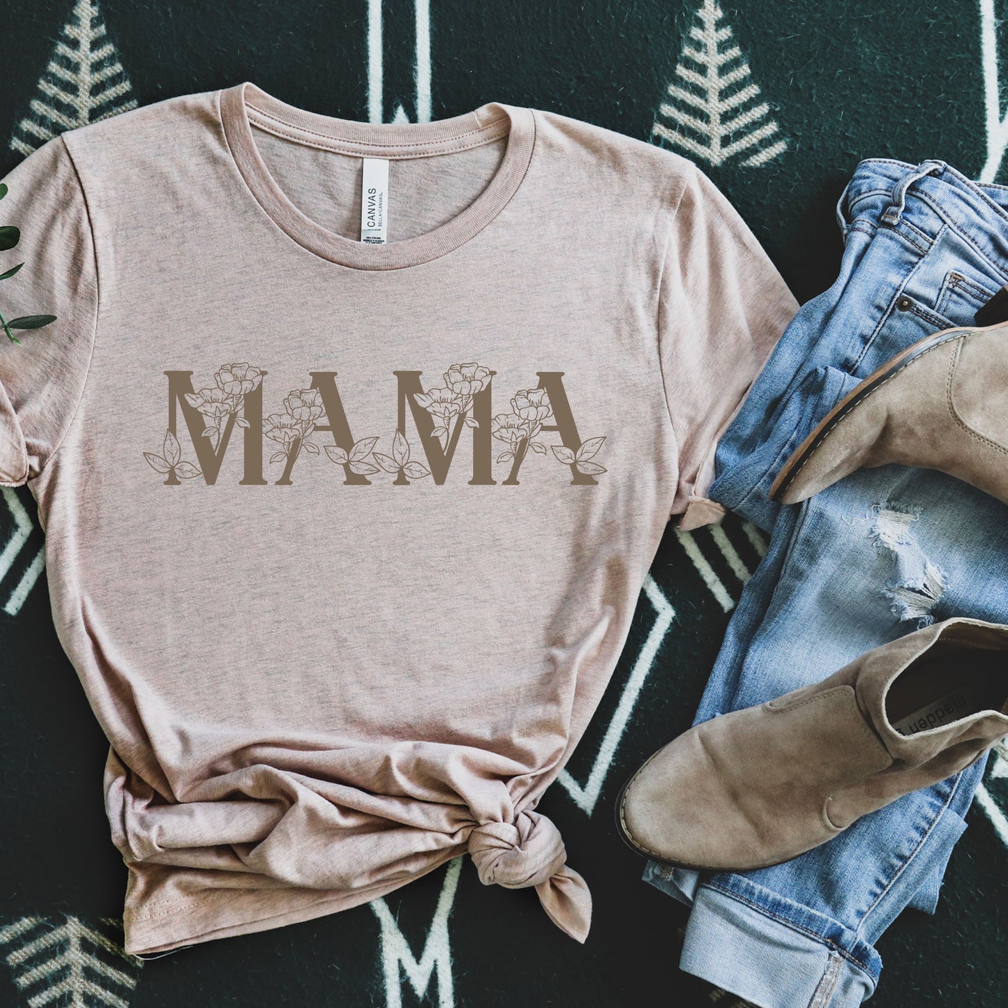 Mama Vintage Floral Tee