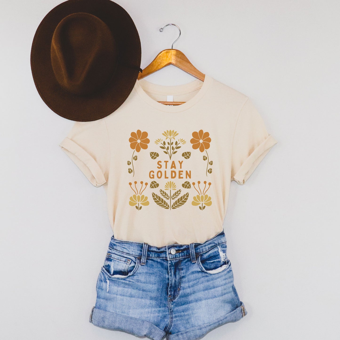Stay Golden Vintage Floral Tee