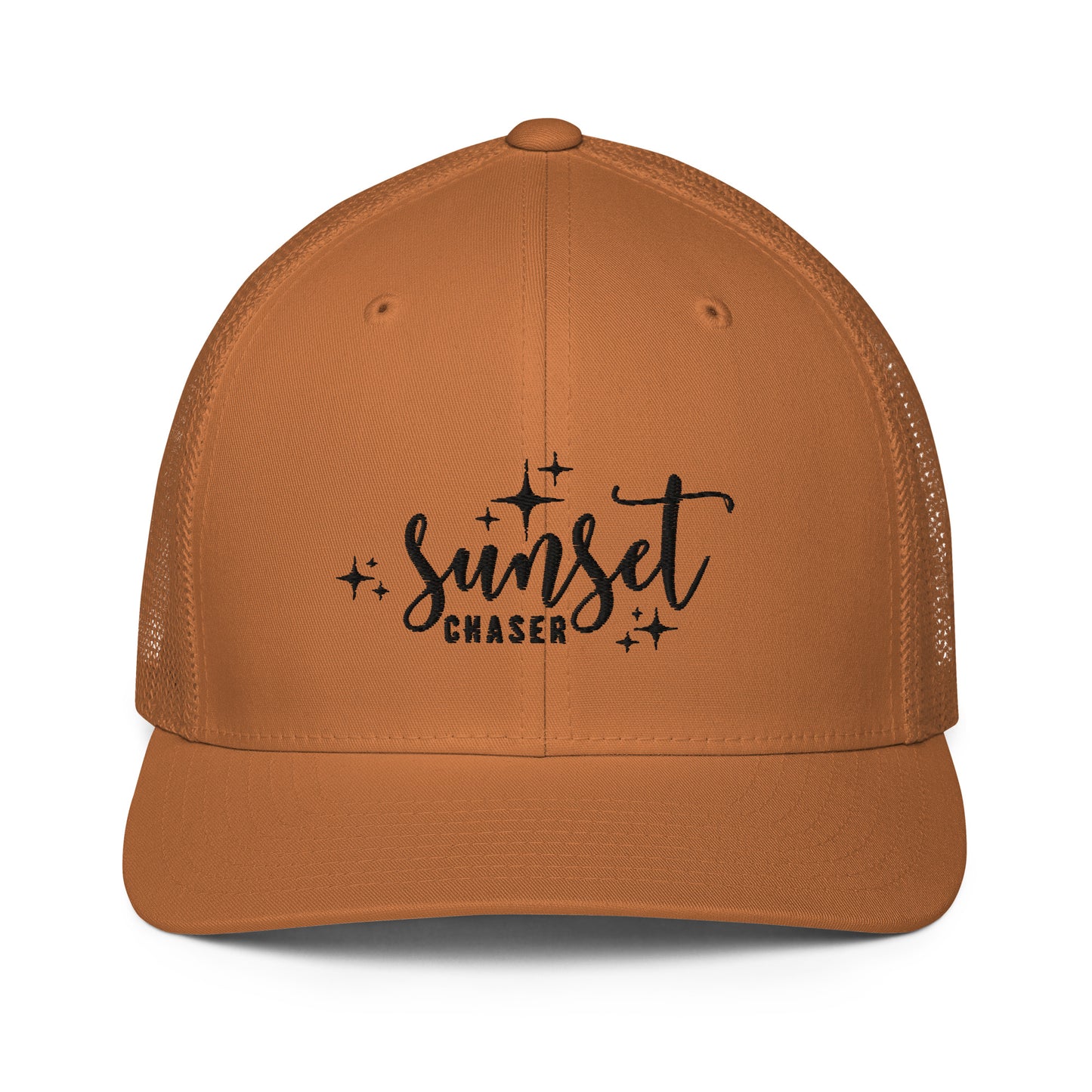 Sunset Chaser closed-back trucker cap