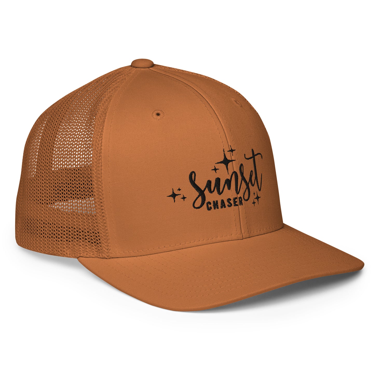 Sunset Chaser closed-back trucker cap