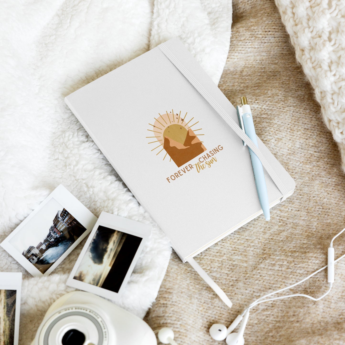 Forever Chasing the Sun Hardcover bound notebook