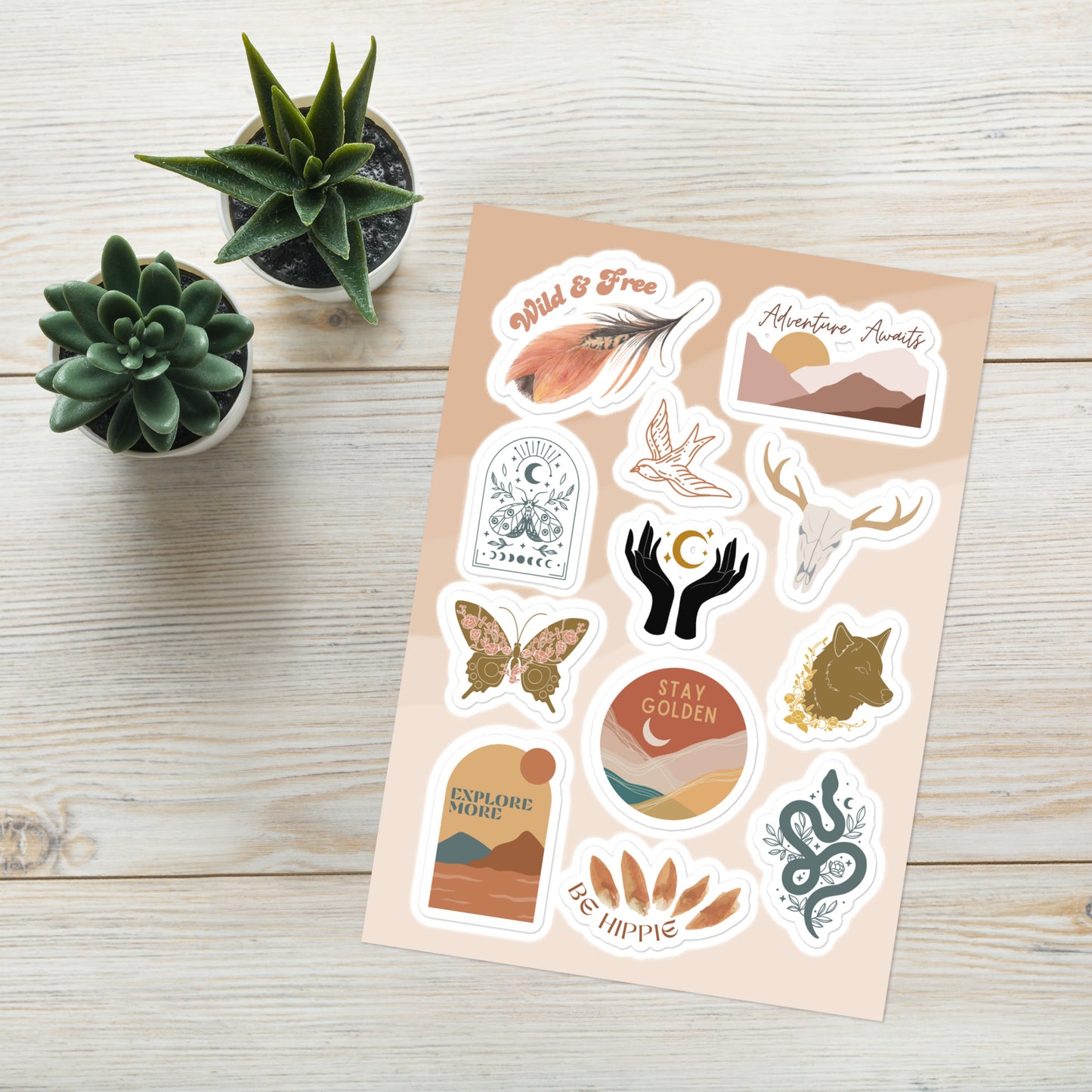 Boho Sticker sheet