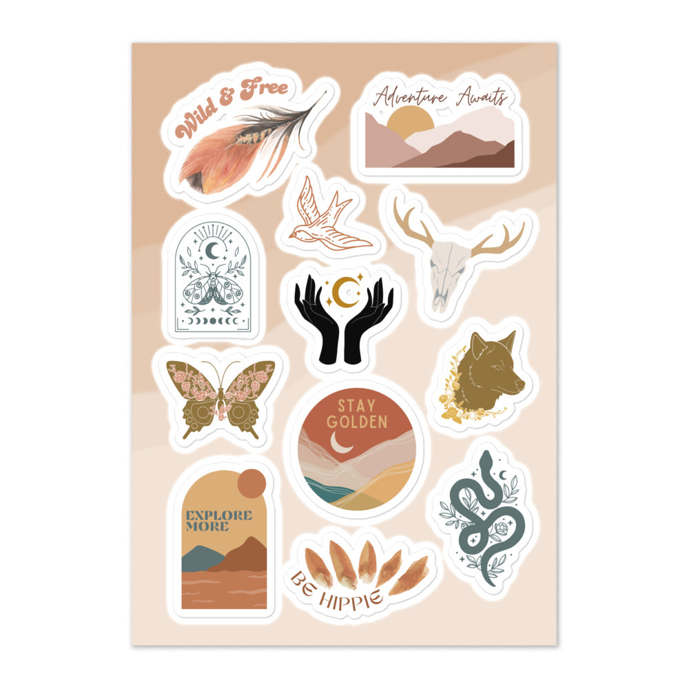 Boho Sticker sheet