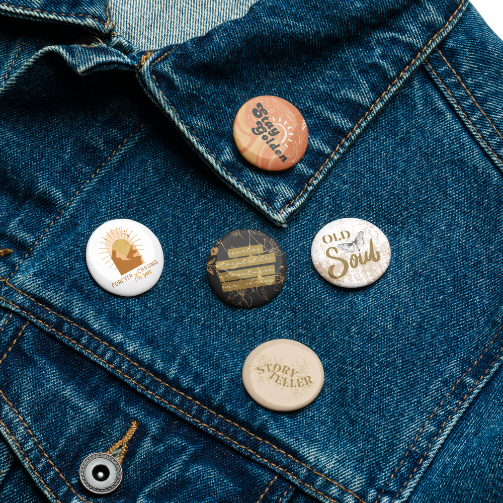 Photographer Set of 5 pin buttons