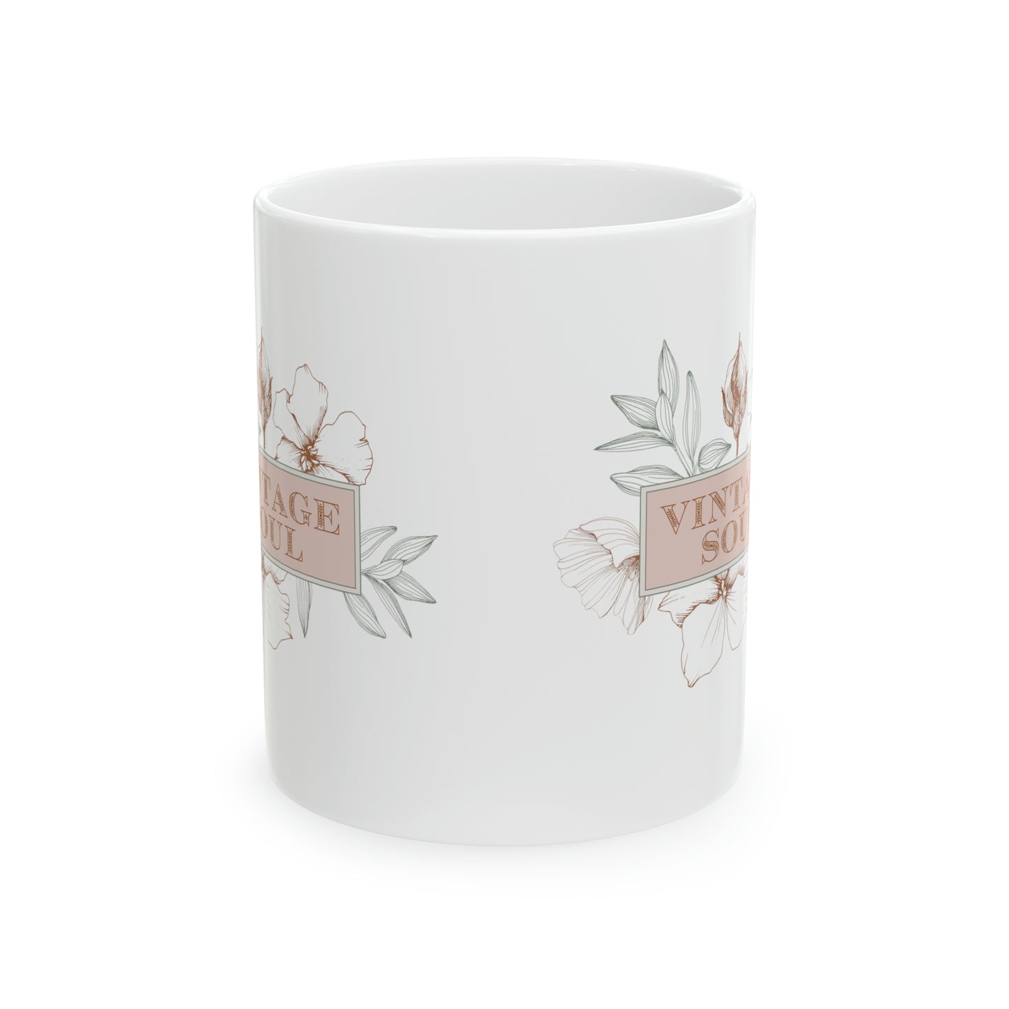 VINTAGE SOUL Ceramic Mug, 11oz