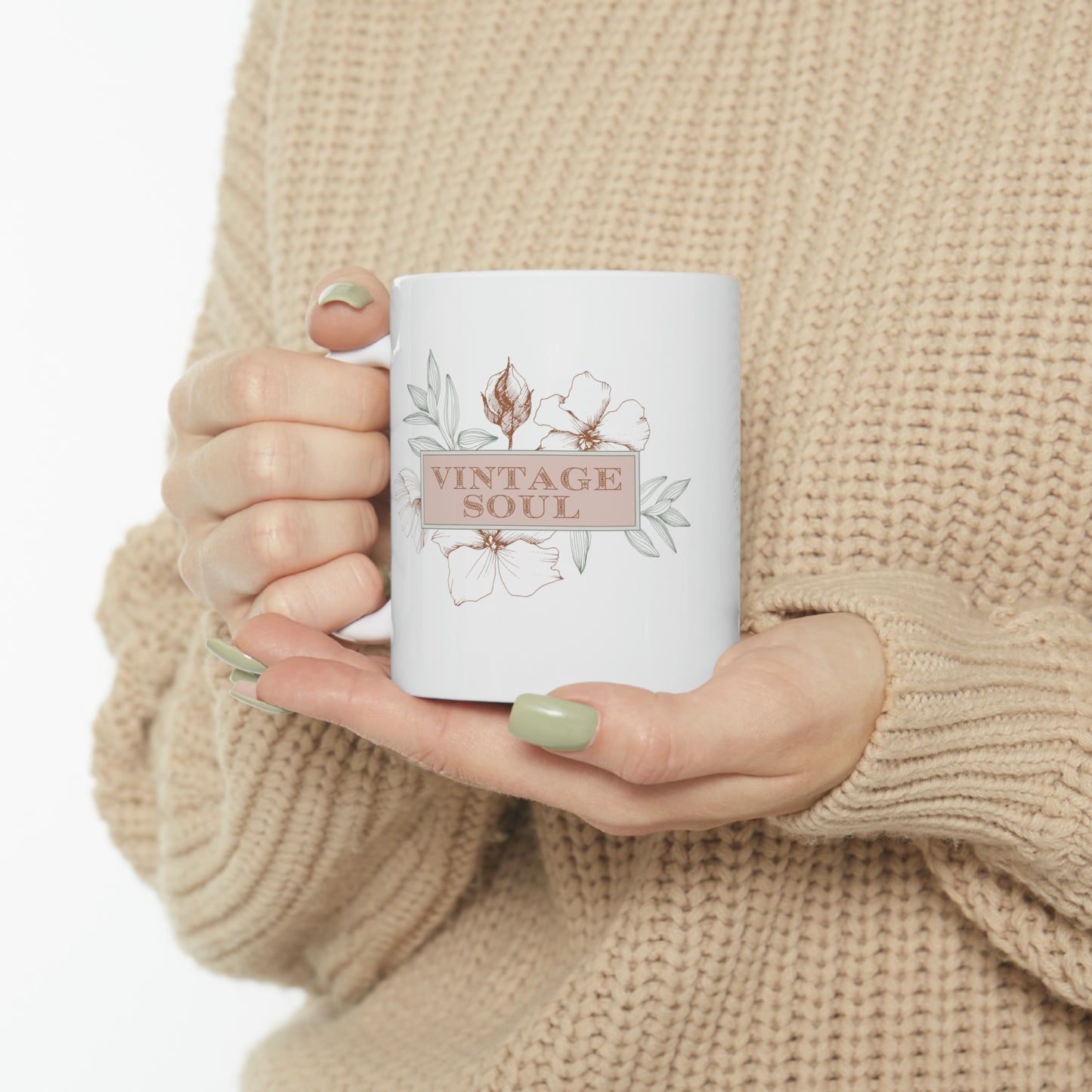 VINTAGE SOUL Ceramic Mug, 11oz