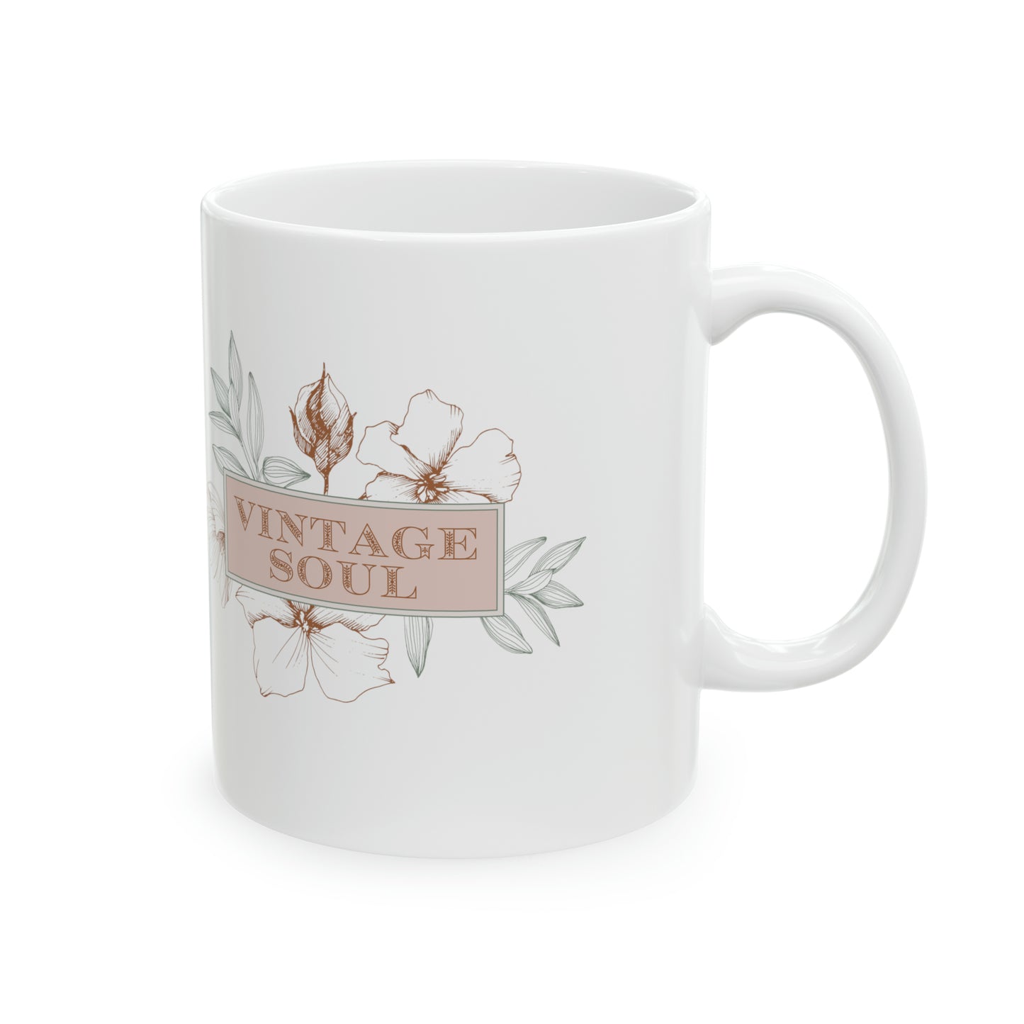 VINTAGE SOUL Ceramic Mug, 11oz