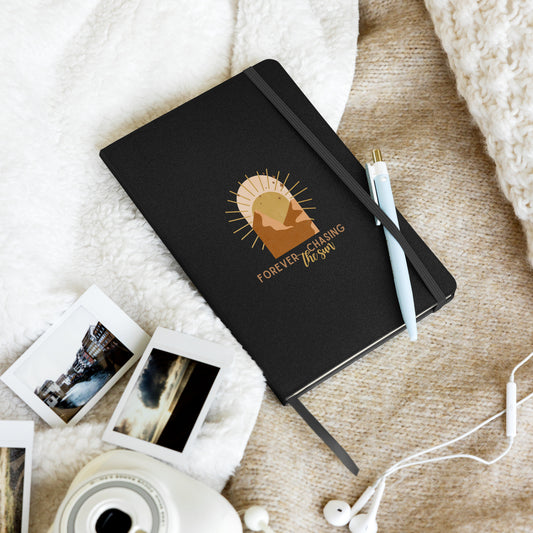 Forever Chasing the Sun Hardcover bound notebook